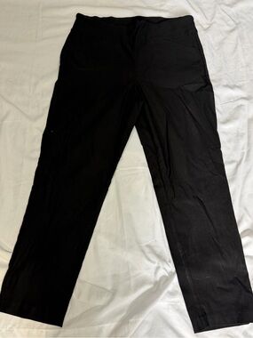 Tribal Black Straight-Leg Pants
